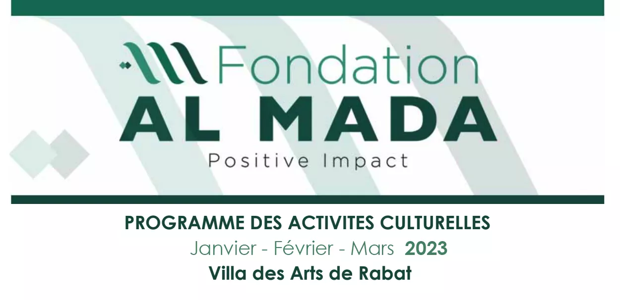 PROGRAMME DES ACTIVITES CULTURELLES Janvier - Février - Mars  2023 Villa des Arts de Rabat